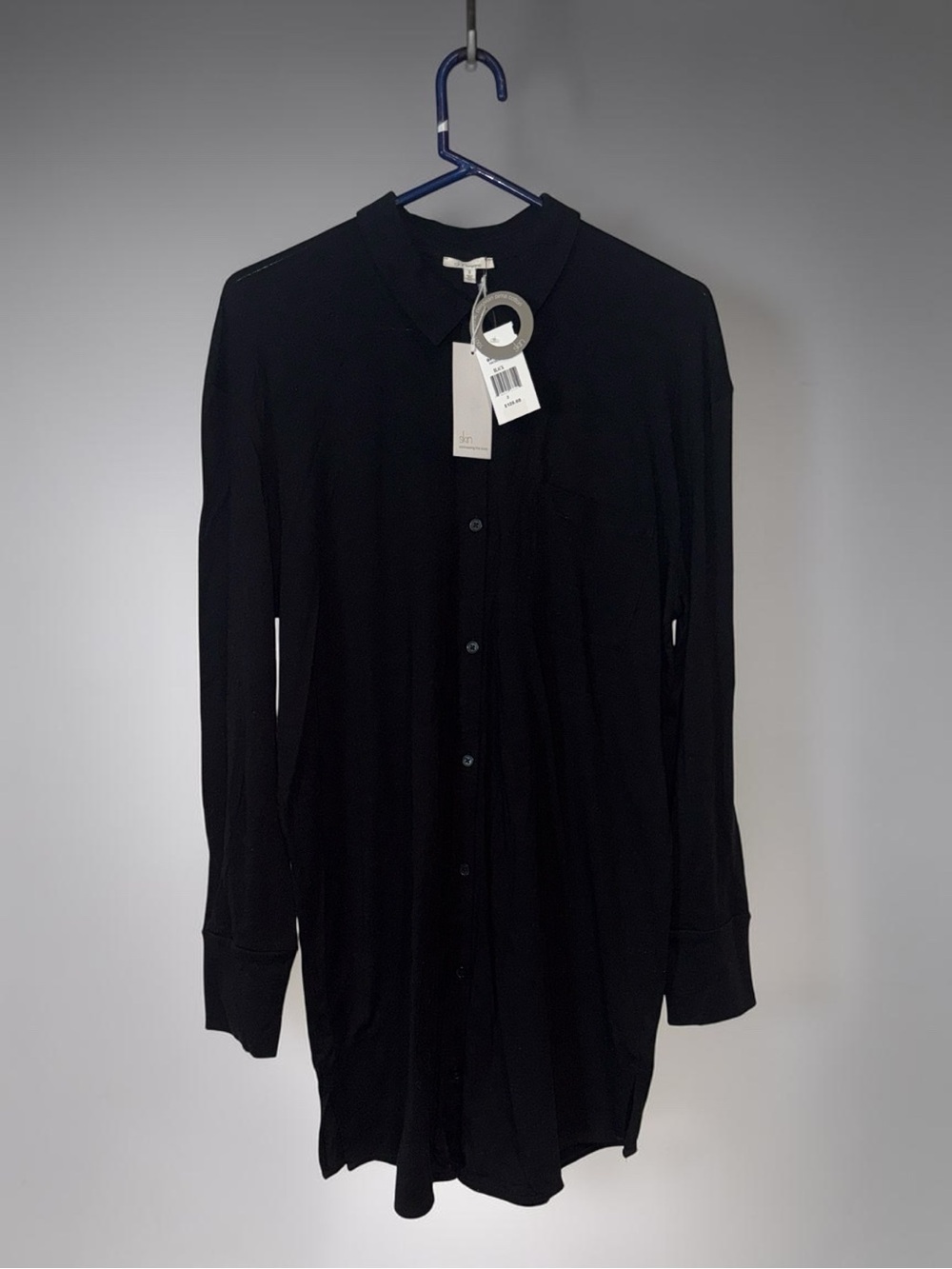 Skin Organic Pima Cotton Sleep Shirt Nightgown Sz 2 (M) Medium NWT!